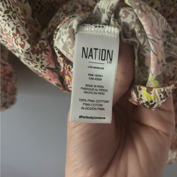 Nation LTD Floral Print Blouse - Pink and Yellow - Picture 5 of 5